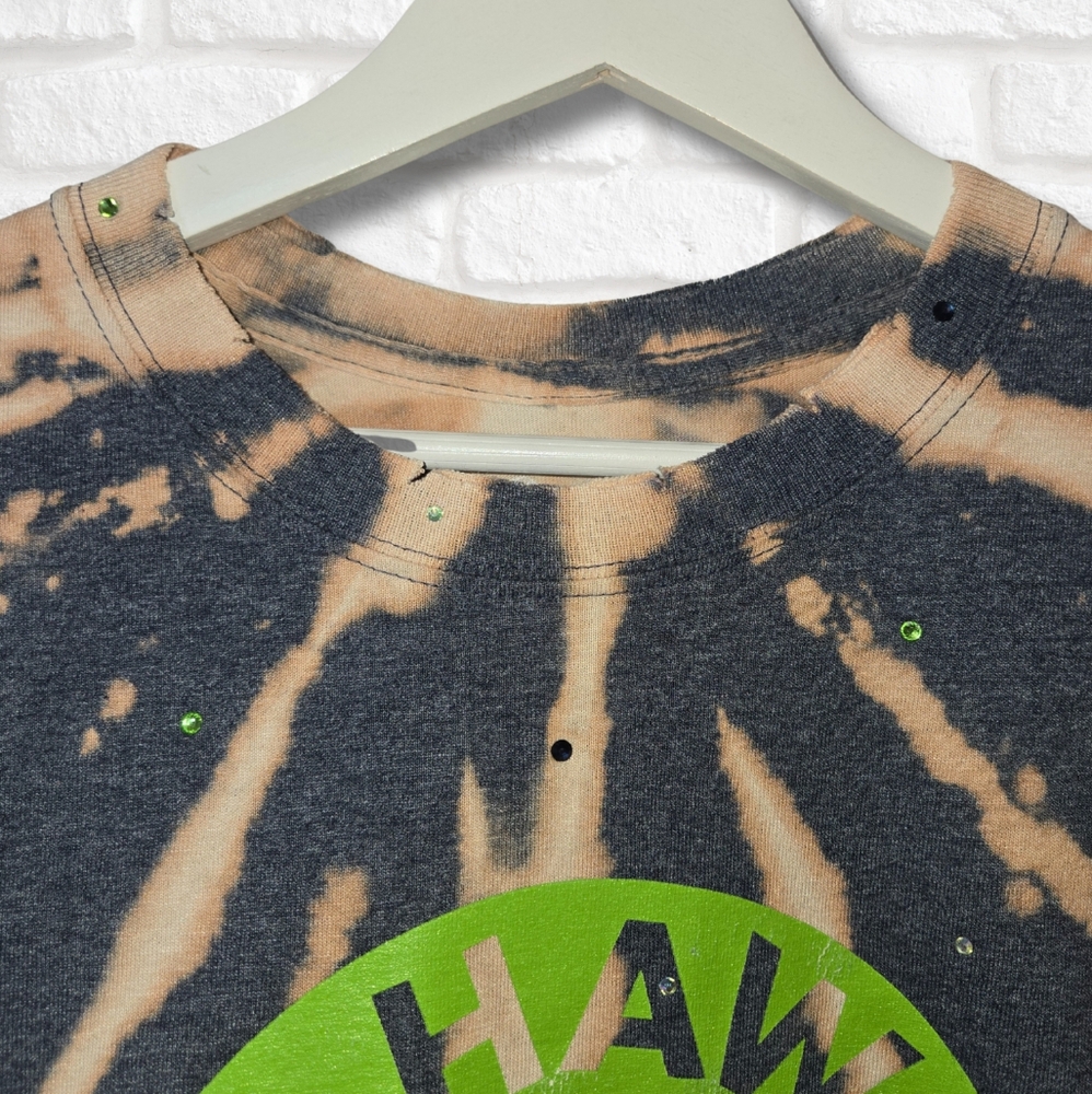 Seattle Seahawks Rhinestone Crop Top - Picture 4 of 6